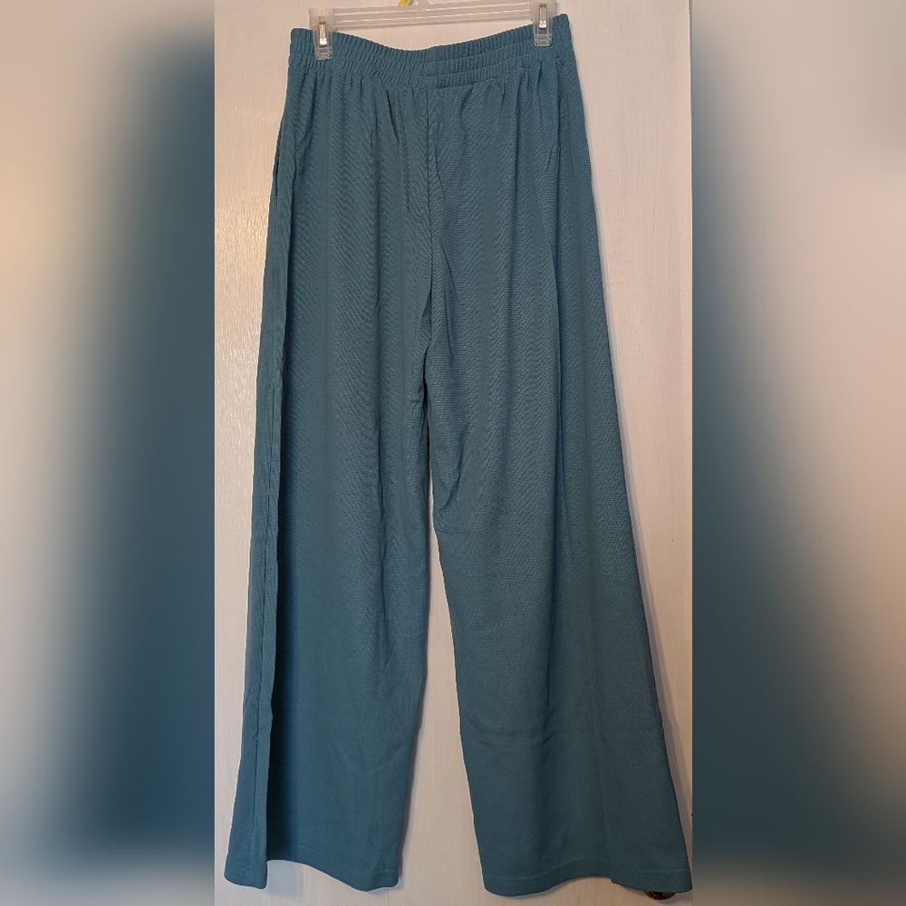 NWT Women's Teal Wide-Leg Pants - Picture 4 of 7
